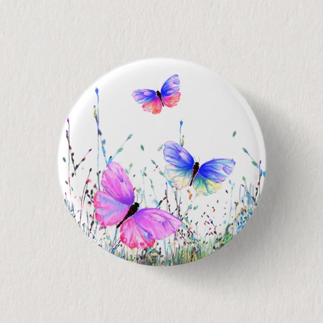 botón Mariposas de primavera (Anverso)