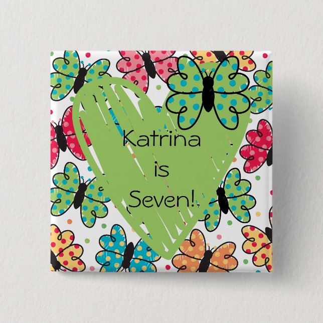 botón Mariposas personalizadas (Anverso)