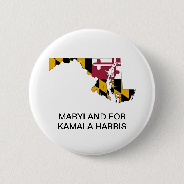 Botón MARYLAND para Kamala Harris 2024 (Anverso)