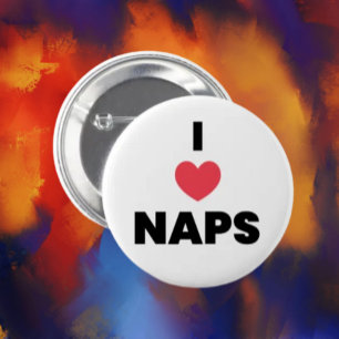 Botón Me Encantan las Siestas – Pin Divertido para