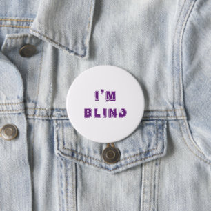 Botón Médica ocular Chiste morado blanco