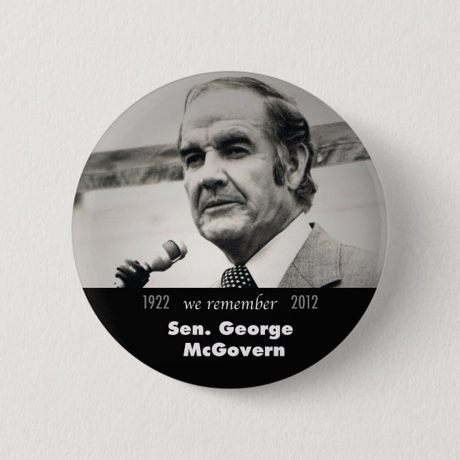 Botón Memorial George McGovern (Anverso)