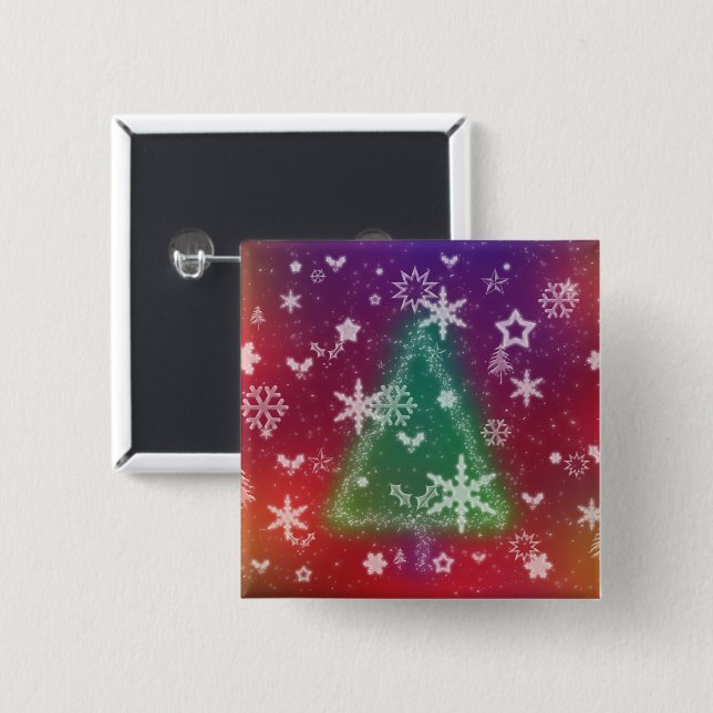 botón Merry Little Navidades (Anverso y reverso)