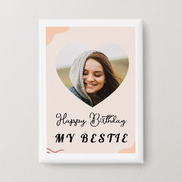 botón Metalizado del corazón torcido