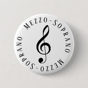 Botón Mezzo-Soprano Treble Clef