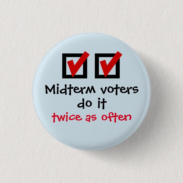 Botón Midterm de los votantes (Anverso)