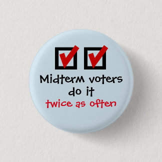 Botón Midterm de los votantes