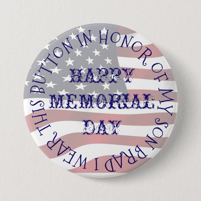 Botón militar en honor a su servicio (Anverso)