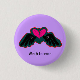 Botón Mini Goth Forever