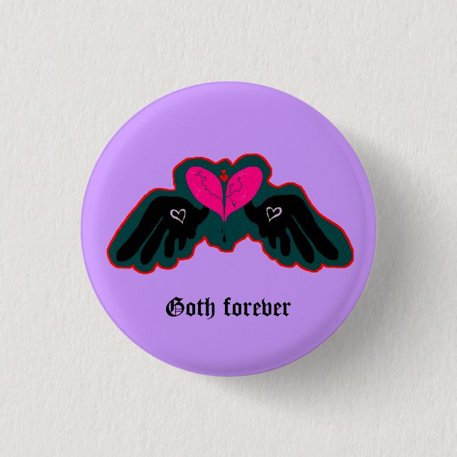 Botón Mini Goth Forever (Anverso)