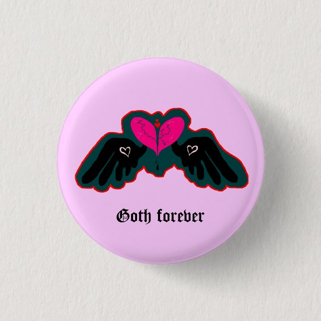 Botón Mini Goth Forever (Anverso)