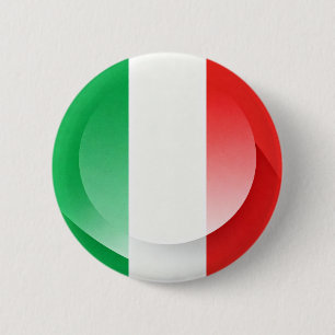 Botón Minimalista de la bandera italiana