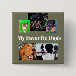 Botón Mis perros favoritos Crear-un botón 5 lugare