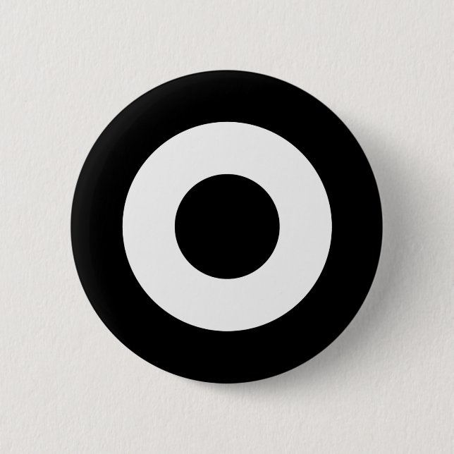 Botón Mod target, blanco y negro (Anverso)