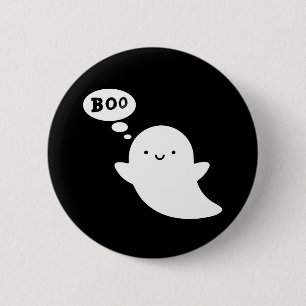 Botón moderno negro para imprimir en Halloween