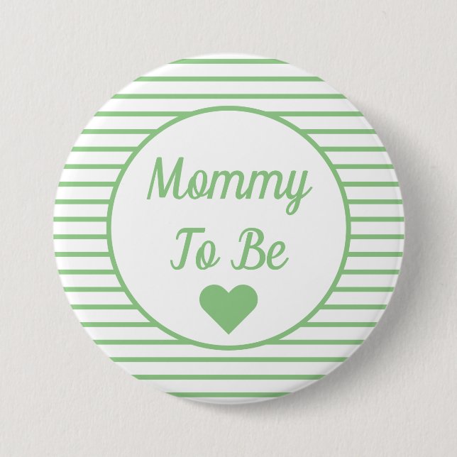 Botón Mommy to be Baby Shower (Anverso)