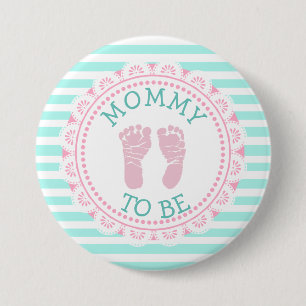 Botón Mommy to Be Baby Shower