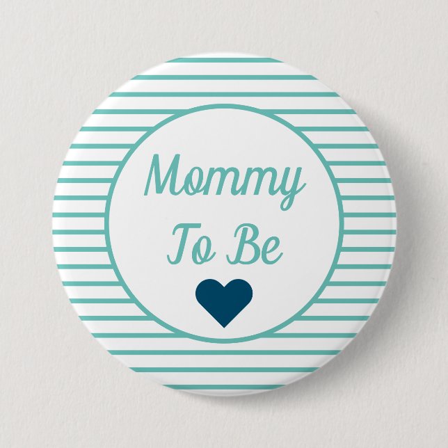 Botón Mommy to be Baby Shower (Anverso)