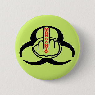 Botón Monsanto Bio Hazard Flip