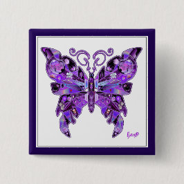 Botón Morado Mariposa 31