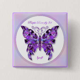 Botón Morado Mariposa 31
