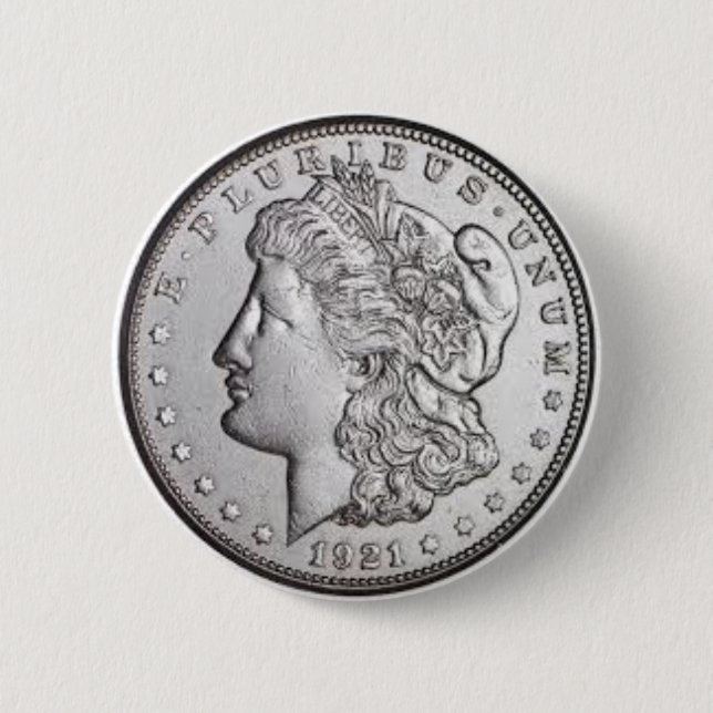 botón Morgan Silver Dollar (Anverso)