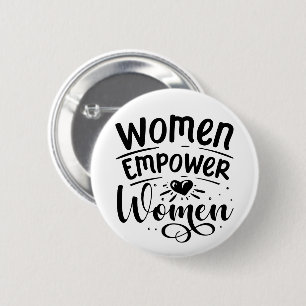 botón Mujeres empoderar a mujeres