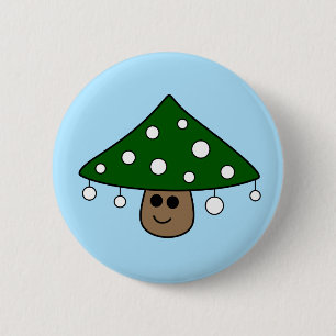 botón Mushroom del árbol de Navidad