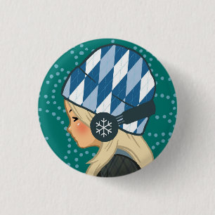 Botón Music Lover (Chica de audífonos) v.2