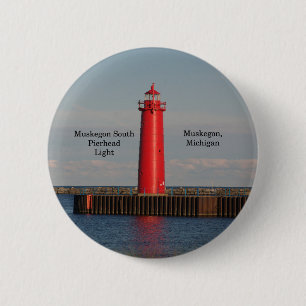 Botón Muskegon South Pierhead Light