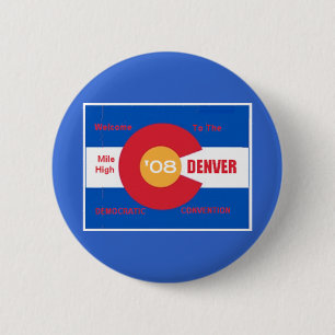 Botón nacional de Denver del convenio Democratic