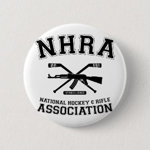 Botón nacional de la asociación del hockey y del
