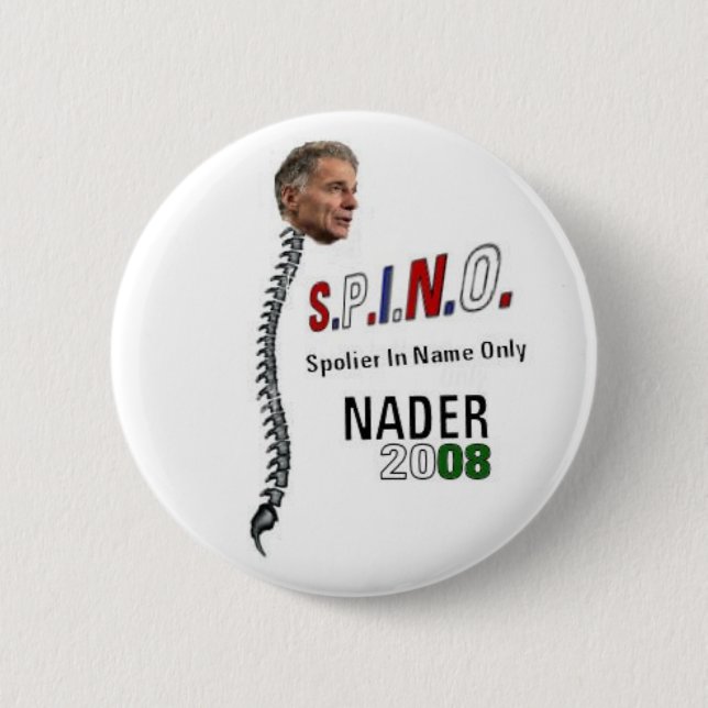 Botón Nader de S.P.I.N.O. (Anverso)