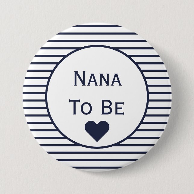 botón Nana To Be Baby Shower (Anverso)