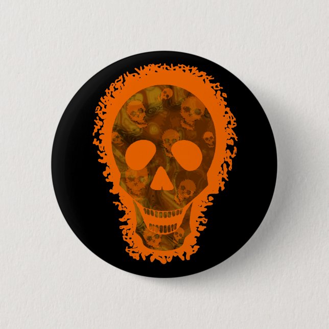 botón Naranja de gran calavera de los especuladore (Anverso)