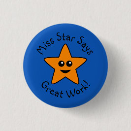 botón naranja Happy Star Great Work