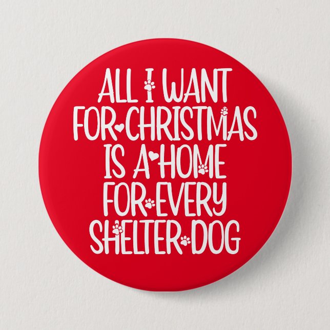 botón Navidades de perros de refugio (Anverso)