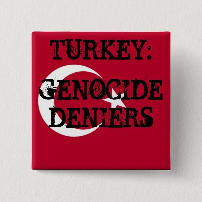 Botón Negadores de Genocidio (Anverso)