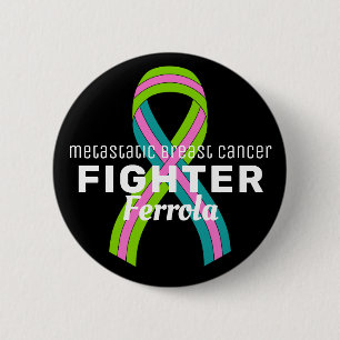 Botón negro de cinta de cáncer de mama metastásico