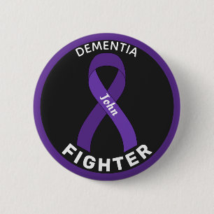 Botón negro de cinta de combate Dementia