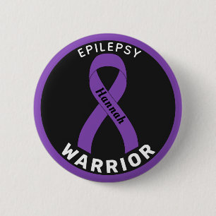 botón negro de cinta de garrote Epilepsy