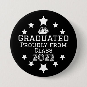 Botón negro de graduación