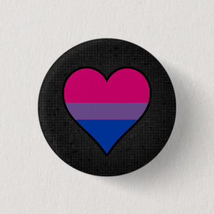 Botón negro de la bandera de bisexualidad