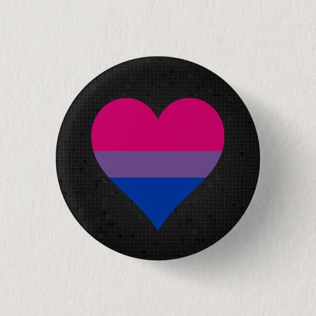 Botón negro de la bandera de Bisexualidad (Anverso)