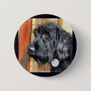 Botón negro de Labradoodle #1