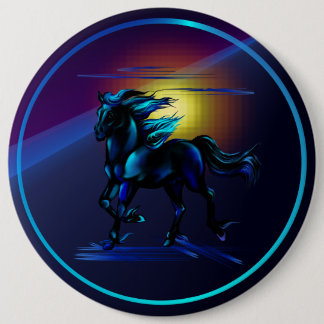 Botón negro del caballo
