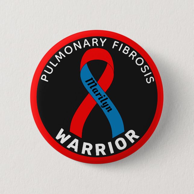 Botón negro del guerrero de la fibrosis pulmonar (Anverso)