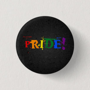 botón negro del orgullo del arcoiris LGBT