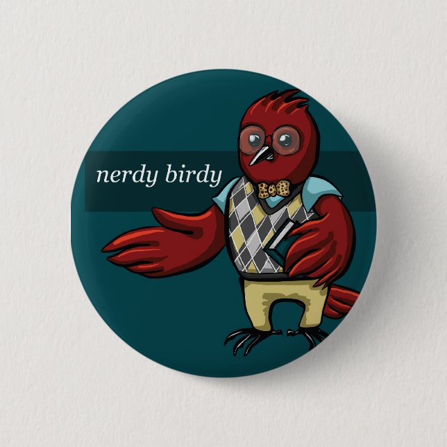 Botón Nerdy de Birdy (Anverso)