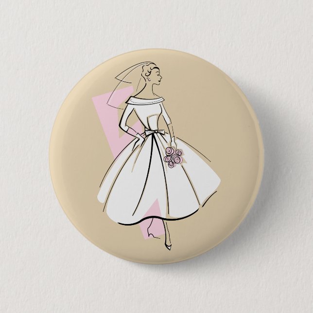 botón Neutral de la novia de moda (Anverso)